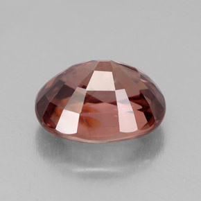 4.85克拉天然粉色锆石，椭圆形切割，10.1×8.1毫米，VVS-VS