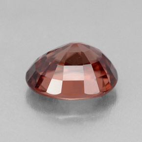 4.49克拉天然粉色锆石，椭圆形切割，10×8.1毫米，IF