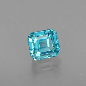 0.56克拉天然锆石，祖母绿式切割，3.9×3.6毫米，VVS-VS