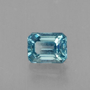 0.41克拉天然锆石，祖母绿式切割，4.2×3.2毫米，VVS-VS