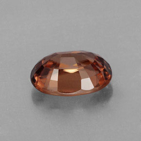 2.95克拉天然橙色锆石，椭圆形切割，9×7.1毫米，IF