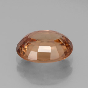 2.90克拉天然橙色锆石，椭圆形切割，9.1×7.2毫米，IF
