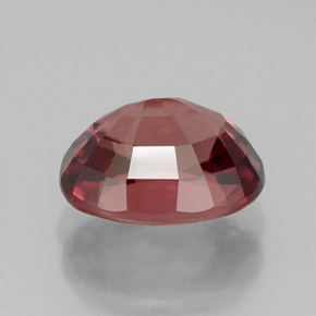 3.39克拉天然粉色锆石，椭圆形切割，9.1×7.1毫米，IF