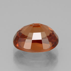 3.45克拉天然橙色锆石，椭圆形切割，9×7毫米，VVS