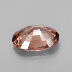 3.78克拉天然橙色锆石，椭圆形切割，10.8×8.2毫米，IF