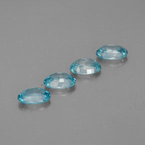 天然锆石，椭圆形切割，6.1×4.1毫米，VVS-VS