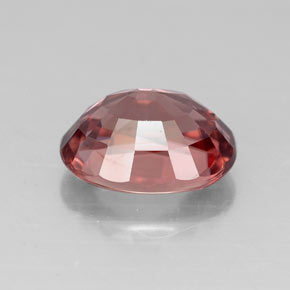 3.26克拉天然粉色锆石，椭圆形切割，9.1×7.1毫米，VVS