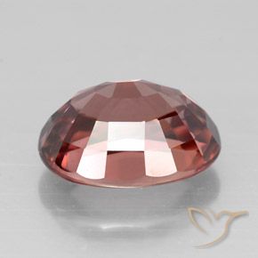 3.33克拉天然红色锆石，椭圆形切割，9.1×7.1毫米，VVS