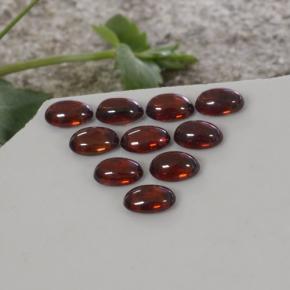 8.14天然橙色锆石，椭圆形切割，6.1×4.2毫米，透明