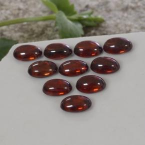 8.14天然橙色锆石，椭圆形切割，6.1×4.2毫米，透明