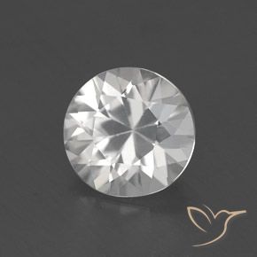 1.67ct 天然 白色 锆石, 圆形的, VVS-VS