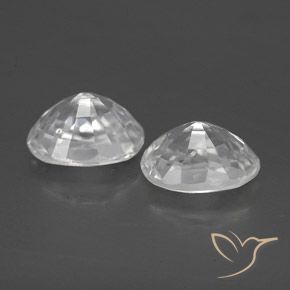 2.87克拉天然锆石，椭圆形，VVS-VS