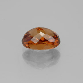2.45克拉天然橙色锆石，椭圆形切割，8.5×5.8毫米，VVS