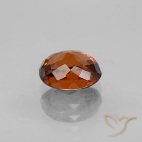 2.38克拉天然橙色锆石，椭圆形切割，7.8×6.5毫米，VVS-VS