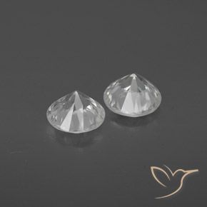 2.25克拉天然锆石，圆形的，VVS-VS