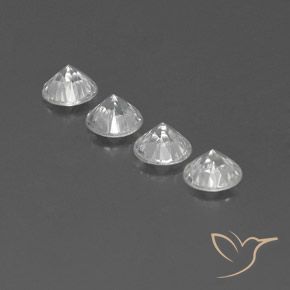 4.60克拉天然锆石，圆形的，VVS-VS