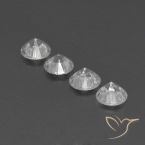 4.24克拉天然锆石，圆形切割，VS