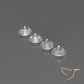 3.84克拉天然锆石，圆形的，VVS-VS
