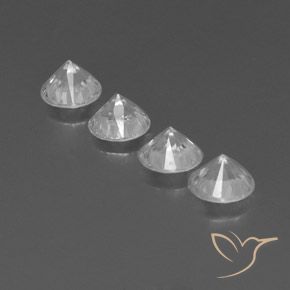 3.84克拉天然锆石，圆形的，VVS-VS