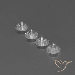 3.75克拉天然锆石，圆形的，VVS-VS