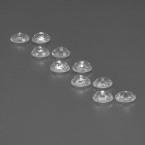 8.50天然白色锆石，椭圆形切割，6.1×4.1毫米，VVS-VS