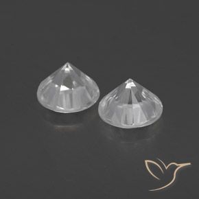 1.95克拉天然锆石，圆形的，VVS