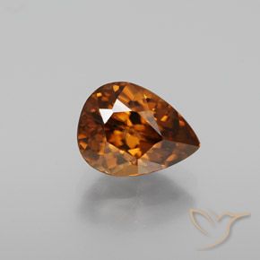 2.15ct 天然 土橙 锆石, 梨形, VVS