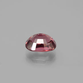 3.71克拉天然粉色锆石，椭圆形切割，9.3×6.9毫米，VVS