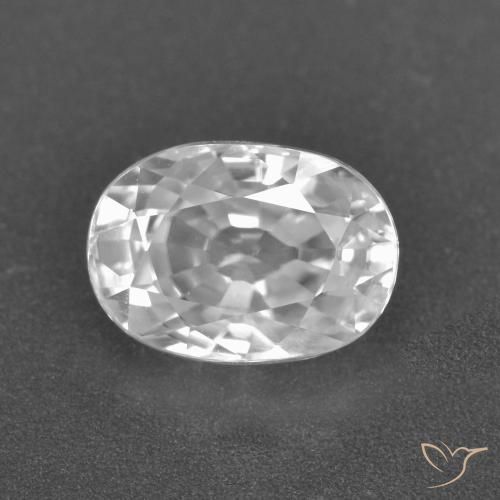 3.07ct 天然 白色 锆石, 椭圆形, VS