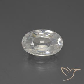 2.88ct 天然 暖白 锆石, 椭圆形, VVS