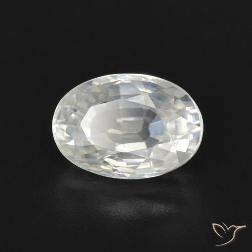 2.72ct 天然 暖白 锆石, 椭圆形, VVS