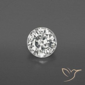1.88ct 天然 暖白 锆石, 圆形的, VVS