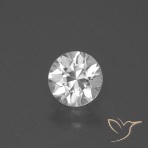 1.68ct 天然 白色 锆石, 圆形的, VVS-VS
