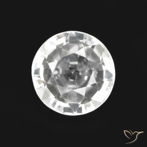 2.89ct 天然 清晰的白色 锆石, 圆形的, VS