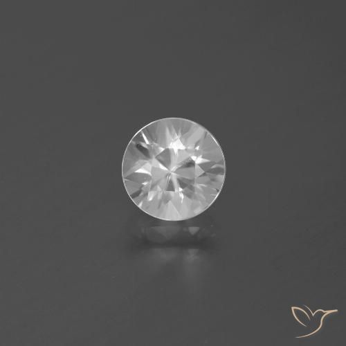 1.64ct 天然 白色 锆石, 圆形的, VVS