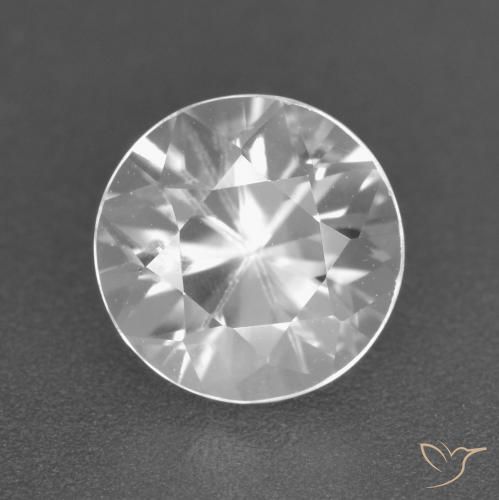 2.12ct 天然 白色 锆石, 圆形的, VS