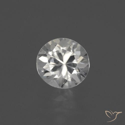 1.82ct 天然 暖白 锆石, 圆形的, VVS-VS