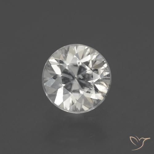 1.91ct 天然 暖白 锆石, 圆形的, VS