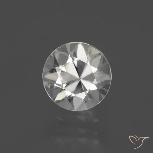 2.22ct 天然 暖白 锆石, 圆形的, VS