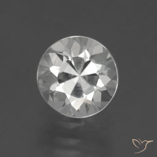 1.80ct 天然 清晰的白色 锆石, 圆形的, VS