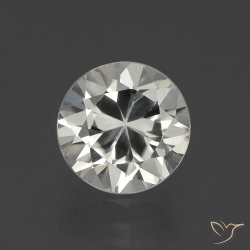1.87ct 天然 暖白 锆石, 圆形的, VVS-VS