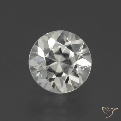1.93ct 天然 暖白 锆石, 圆形的, VS
