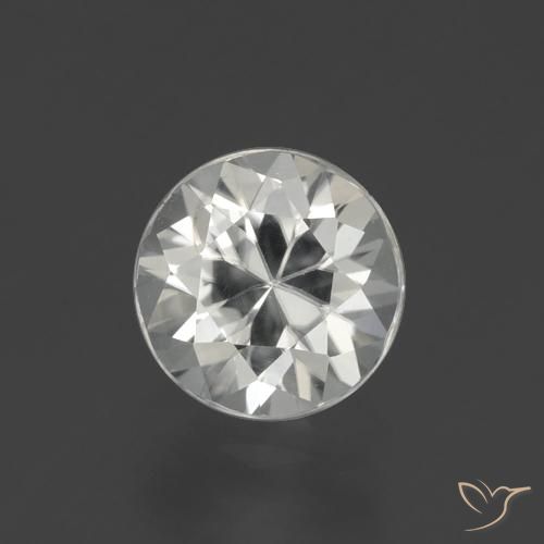 1.92ct 天然 暖白 锆石, 圆形的, VS