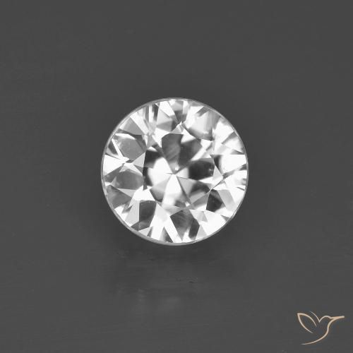 1.45ct 天然 清晰的白色 锆石, 圆形的, VVS-VS