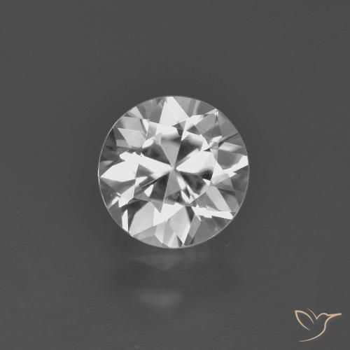 1.35ct 天然 白色 锆石, 圆形的, VVS-VS