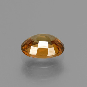 2.09克拉天然橙色锆石，椭圆形切割，8×6.1毫米，VVS