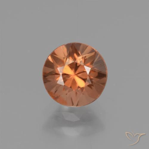 1.60ct 天然 中橙 锆石, 圆形的, VVS-VS