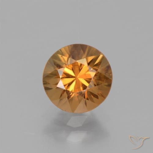 1.68ct 天然 中橙 锆石, 圆形的, VS