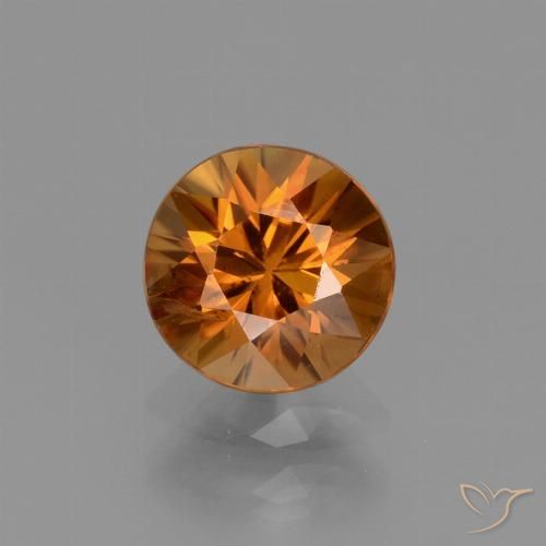 1.37ct 天然 土橙 锆石, 圆形的, VS
