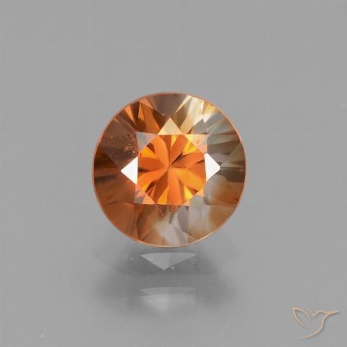 1.47ct 天然 中橙 锆石, 圆形的, VVS